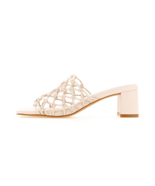 RANDA(ランダ)の「ソフト メッシュ編みミュールサンダル(サンダル・レディース・ブラウン/イエロー/アイボリー・LL/S/M/L)」の10枚目の写真