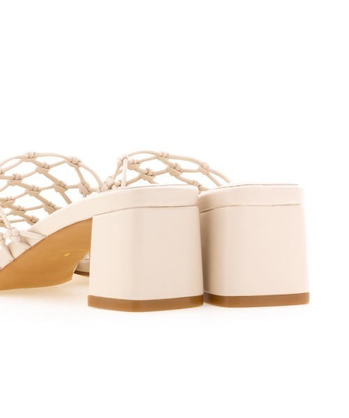 RANDA(ランダ)の「ソフト メッシュ編みミュールサンダル(サンダル・レディース・ブラウン/イエロー/アイボリー・LL/S/M/L)」の11枚目の写真