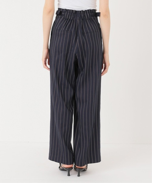 Simplicite（サンプリシテ）の「サイドバックル リネンストライプパンツ◆（スラックス・レディース・ネイビー/キャメル・FREE）」の18枚目の写真