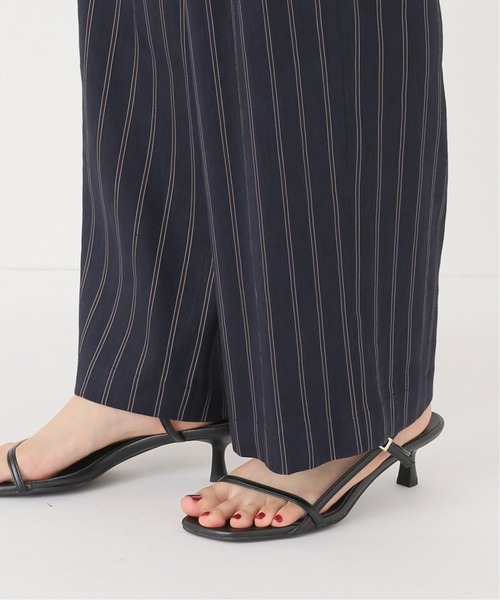 Simplicite（サンプリシテ）の「サイドバックル リネンストライプパンツ◆（スラックス・レディース・ネイビー/キャメル・FREE）」の14枚目の写真