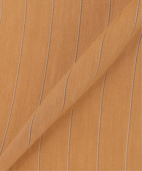 Simplicite（サンプリシテ）の「サイドバックル リネンストライプパンツ◆（スラックス・レディース・ネイビー/キャメル・FREE）」の8枚目の写真