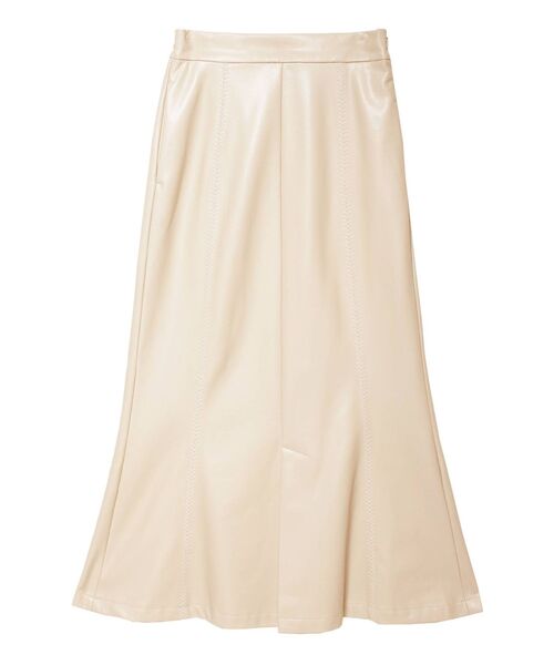 LAGUNAMOON（ラグナムーン）の「配色ステッチフェイクレザーロングスカート（スカート・レディース・アイボリー/カーキ/ブラック・SMALL/MEDIUM）」の11枚目の写真