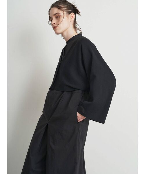 ELENDEEK（エレンディーク）の「カーディガンセットシャツコンビネゾン（つなぎ/オールインワン・レディース・ブラック/モカ・01/02）」の6枚目の写真