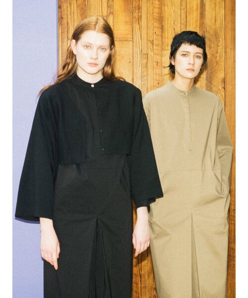 ELENDEEK（エレンディーク）の「カーディガンセットシャツコンビネゾン（つなぎ/オールインワン・レディース・ブラック/モカ・01/02）」の11枚目の写真