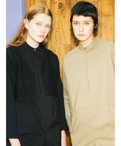 ELENDEEK（エレンディーク）の「カーディガンセットシャツコンビネゾン（つなぎ/オールインワン・レディース・ブラック/モカ・01/02）」の12枚目の写真