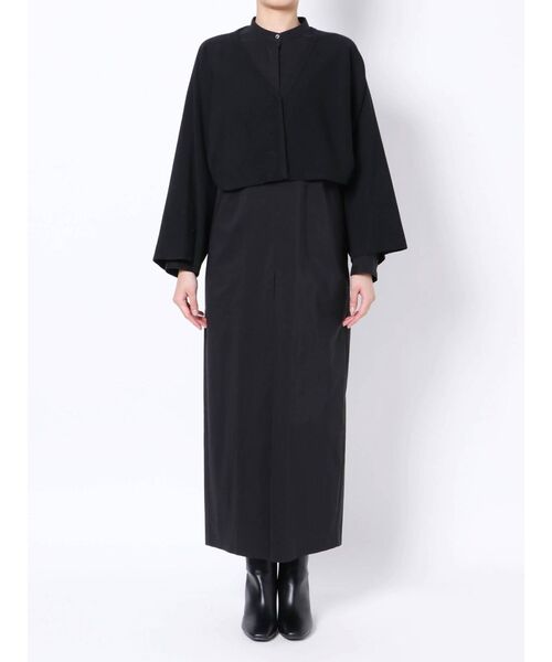 ELENDEEK（エレンディーク）の「カーディガンセットシャツコンビネゾン（つなぎ/オールインワン・レディース・ブラック/モカ・01/02）」の13枚目の写真