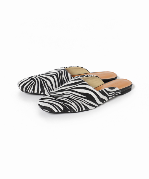 Simplicite(サンプリシテ)の「アニマル柄フラットシューズ◆(スリッポン・レディース・ブラック/ベージュ・SMALL/MEDIUM/LARGE)」の13枚目の写真