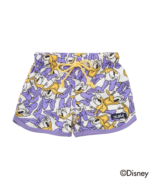 X-girl Stages(エックスガールステージス)の「【Disney(ディズニー)】SHORT PANTS Disney (4T~7T)(その他パンツ・キッズ・ブラック/パープル/ピンク・4T/5T/6T/7T)」の1枚目の写真