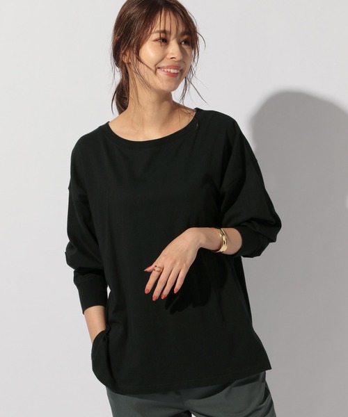 BAYFLOW（ベイフロー）の「BIGロンT（Tシャツ/カットソー・レディース・ボルドー/ブラック/カーキ・FREE）」の15枚目の写真