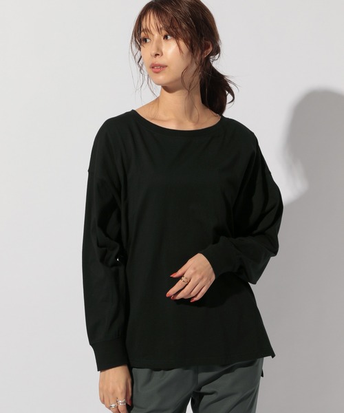 BAYFLOW（ベイフロー）の「BIGロンT（Tシャツ/カットソー・レディース・ボルドー/ブラック/カーキ・FREE）」の7枚目の写真