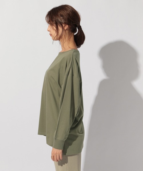 BAYFLOW（ベイフロー）の「BIGロンT（Tシャツ/カットソー・レディース・ボルドー/ブラック/カーキ・FREE）」の5枚目の写真