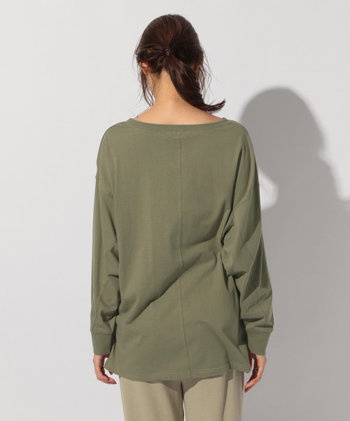 BAYFLOW（ベイフロー）の「BIGロンT（Tシャツ/カットソー・レディース・ボルドー/ブラック/カーキ・FREE）」の12枚目の写真