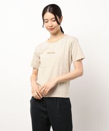 ehka sopo | 細ボーダーロゴTシャツ(Tシャツ/カットソー)