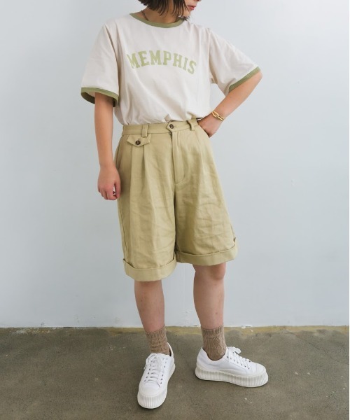 nemne store（ネンネストア）の「空をかけるショートパンツ（その他パンツ・レディース・ベージュ/チェック/オフホワイト・フリー）」の8枚目の写真
