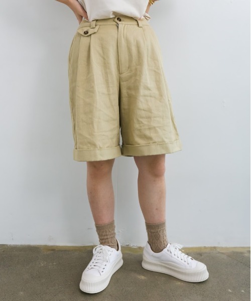 nemne store（ネンネストア）の「空をかけるショートパンツ（その他パンツ・レディース・ベージュ/チェック/オフホワイト・フリー）」の11枚目の写真