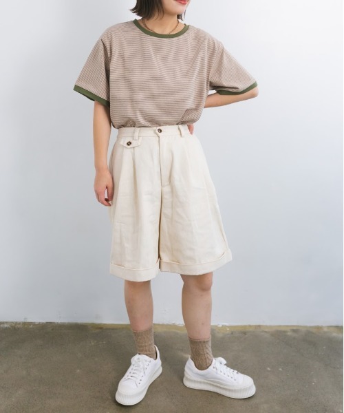 nemne store（ネンネストア）の「空をかけるショートパンツ（その他パンツ・レディース・ベージュ/チェック/オフホワイト・フリー）」の14枚目の写真