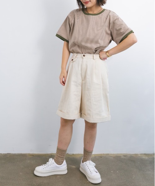 nemne store（ネンネストア）の「空をかけるショートパンツ（その他パンツ・レディース・ベージュ/チェック/オフホワイト・フリー）」の15枚目の写真