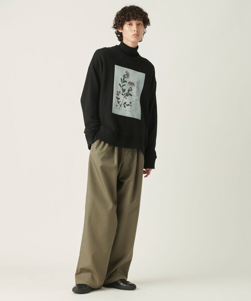 JOSEPH STUDIO（ジョゼフストゥディオ）の「ライブラリープリントテリー　スウェット（スウェット・メンズ・ホワイト系/ブラック系/ライトグリーン系・MEDIUM/LARGE）」の10枚目の写真