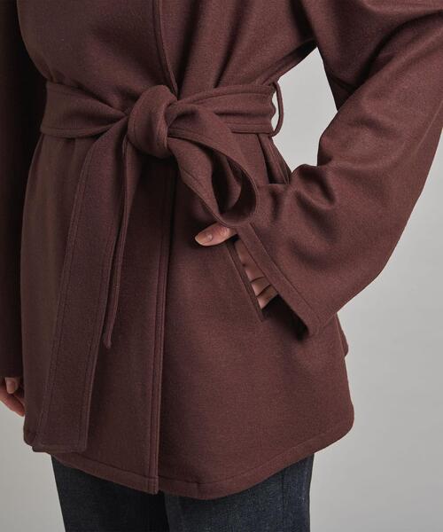 LOEFF（ロエフ）＞W スムース ベルテッド ジャケット†◇