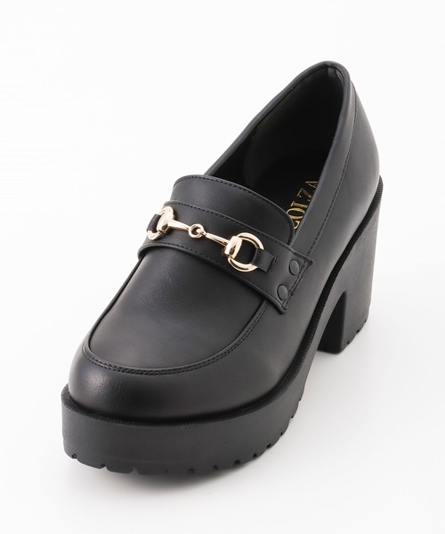 Honeys（ハニーズ）の「ビット付厚底ローファー（ローファー・レディース・ダークブラウン/ブラック系その他2/ブラック系その他・M/L/S）」の17枚目の写真