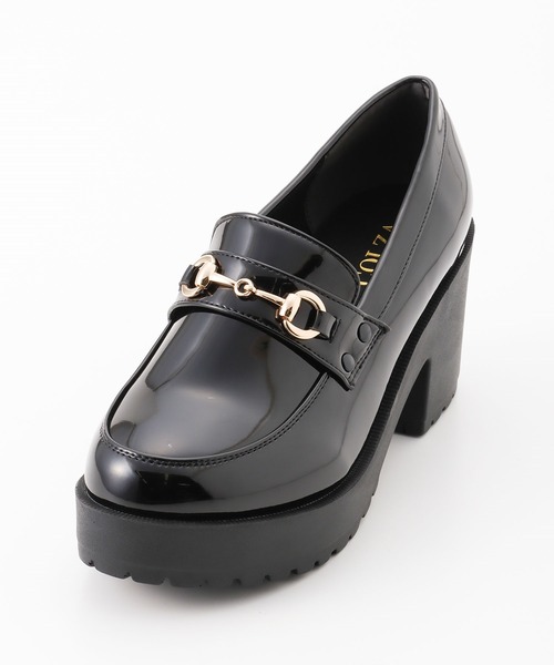 Honeys（ハニーズ）の「ビット付厚底ローファー（ローファー・レディース・ダークブラウン/ブラック系その他2/ブラック系その他・M/L/S）」の12枚目の写真