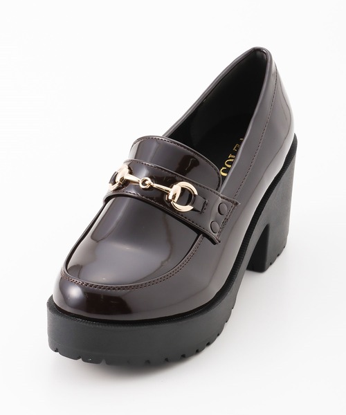 Honeys（ハニーズ）の「ビット付厚底ローファー（ローファー・レディース・ダークブラウン/ブラック系その他2/ブラック系その他・M/L/S）」の8枚目の写真