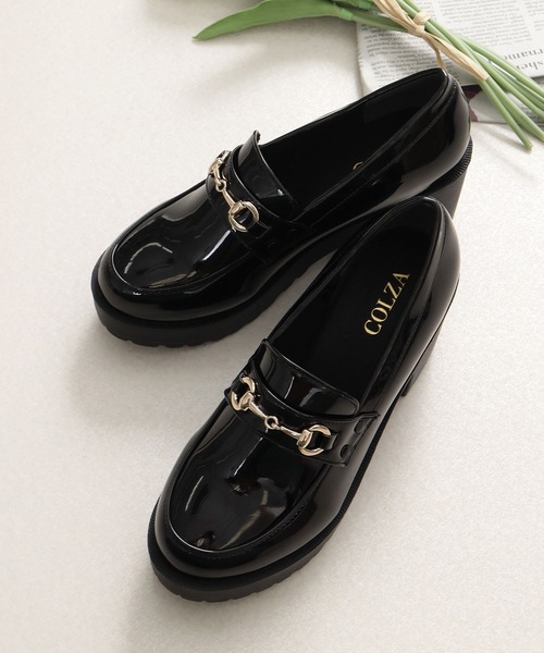 Honeys（ハニーズ）の「ビット付厚底ローファー（ローファー・レディース・ダークブラウン/ブラック系その他2/ブラック系その他・M/L/S）」の7枚目の写真