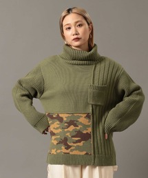 AVIREX | タートルカラーコンビ ニットトップス/ TURTLE COLOR COMBI KNIT TOPS(ニット/セーター)