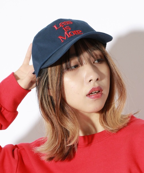 PAGEBOYLIM(ページボーイリム)の「【PAGEBOYLIM】シシュウキャップ(キャップ)」|ネイビー