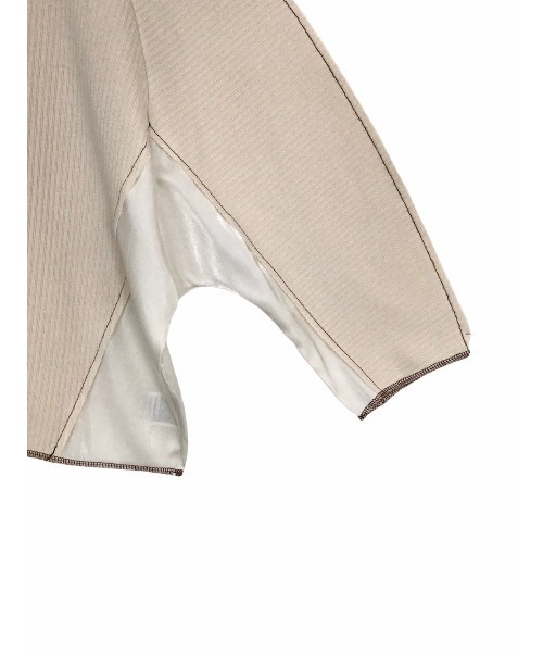 TEVALT（ヴァレット）の「リブ切替ラグランボリュームトップス（Tシャツ/カットソー・レディース・ブラック/グリーン/アイボリー/レッド系・38）」の6枚目の写真