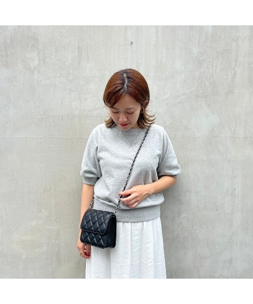 flower（フラワー）の「レザーキルティングバッグ（ショルダーバッグ・レディース・ホワイト/ブラック・FREE）」の3枚目の写真