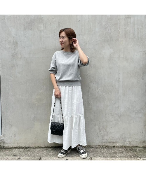 flower（フラワー）の「レザーキルティングバッグ（ショルダーバッグ・レディース・ホワイト/ブラック・FREE）」の5枚目の写真