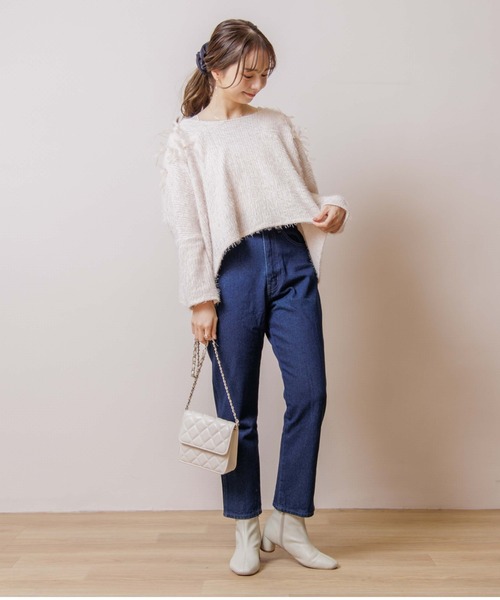 flower（フラワー）の「レザーキルティングバッグ（ショルダーバッグ・レディース・ホワイト/ブラック・FREE）」の9枚目の写真