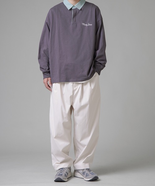 SPINNS（スピンズ）の「ワイドバルーンパンツ（その他パンツ・メンズ・ブラック/チャコール/オフホワイト/グレイッシュベージュ・M/L）」の9枚目の写真