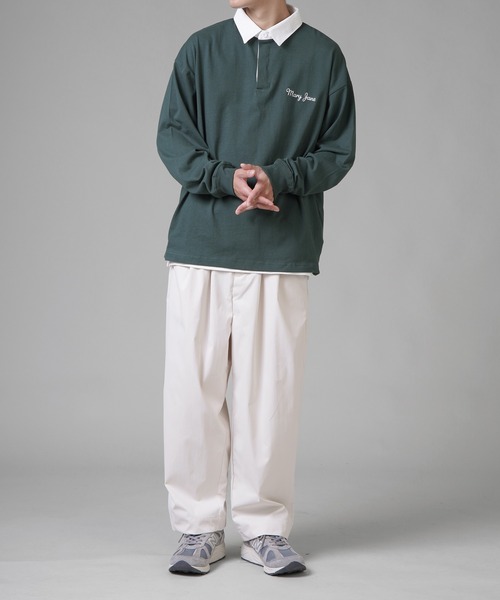 SPINNS（スピンズ）の「ワイドバルーンパンツ（その他パンツ・メンズ・ブラック/チャコール/オフホワイト/グレイッシュベージュ・M/L）」の13枚目の写真