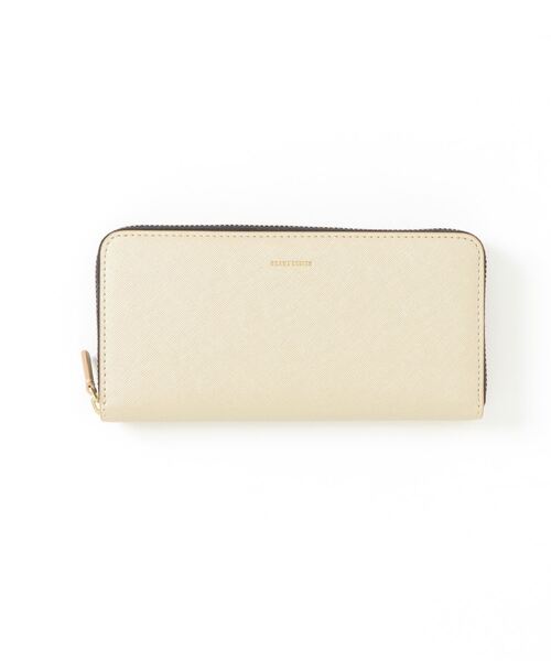 BEAMS DESIGN(ビームス デザイン)の「BEAMS DESIGN(ビームス デザイン)PVCエコレザー ラウンドファスナー長財布(財布・メンズ・ベージュ/ゴールド/ブラック/ピンク/サックスブルー・FREE)」の5枚目の写真