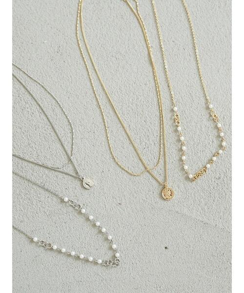 earth music&ecology（アースミュージックアンドエコロジー）の「3wayコインパールネックレス ＊（ネックレス・レディース・シルバー/ゴールド・FREE）」の14枚目の写真