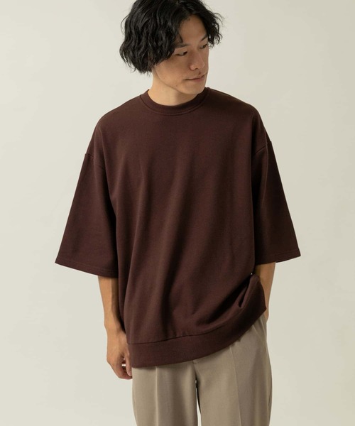 ITEMS URBANRESEARCH(アイテムズ アーバンリサーチ)の「裏毛7分袖クルーネックプルオーバー(スウェット・メンズ・チャコールグレー/ブラウン/ブルー・MEDIUM/LARGE)」の19枚目の写真