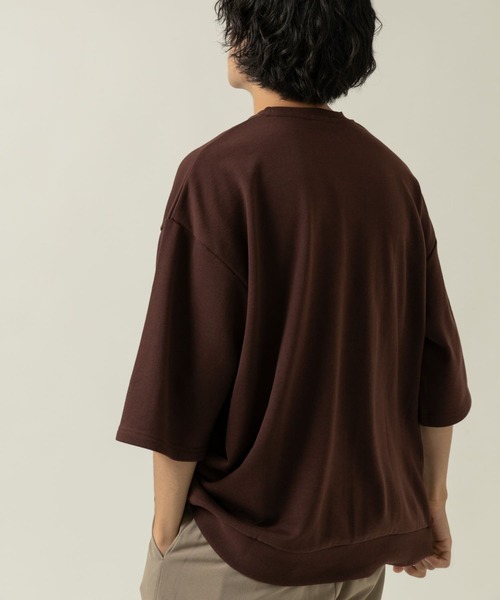 ITEMS URBANRESEARCH(アイテムズ アーバンリサーチ)の「裏毛7分袖クルーネックプルオーバー(スウェット・メンズ・チャコールグレー/ブラウン/ブルー・MEDIUM/LARGE)」の20枚目の写真