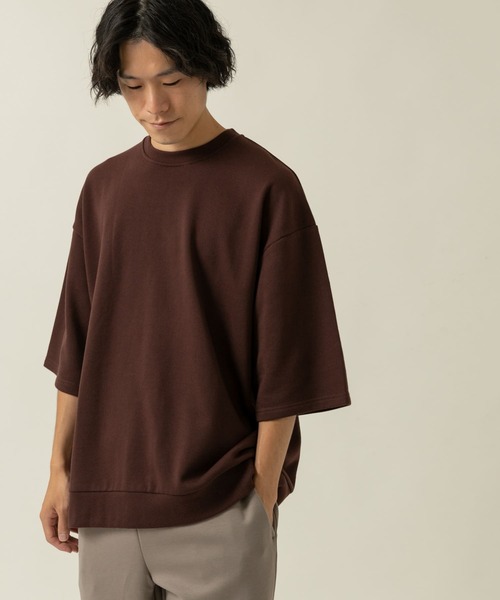 ITEMS URBANRESEARCH(アイテムズ アーバンリサーチ)の「裏毛7分袖クルーネックプルオーバー(スウェット・メンズ・チャコールグレー/ブラウン/ブルー・MEDIUM/LARGE)」の21枚目の写真
