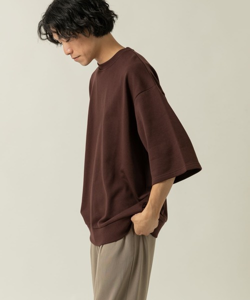 ITEMS URBANRESEARCH(アイテムズ アーバンリサーチ)の「裏毛7分袖クルーネックプルオーバー(スウェット・メンズ・チャコールグレー/ブラウン/ブルー・MEDIUM/LARGE)」の22枚目の写真