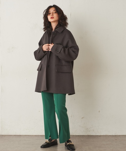 Lui's（ルイス）の「センターステッチパンツ（スラックス・レディース・ダークブラウン/グリーン/ブラック・FREE）」の5枚目の写真