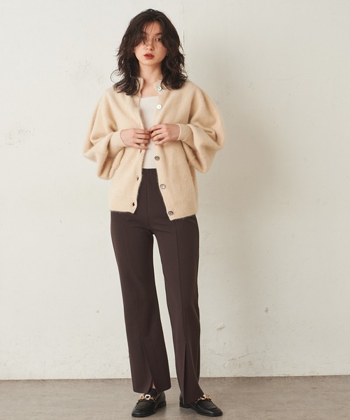 Lui's（ルイス）の「センターステッチパンツ（スラックス・レディース・ダークブラウン/グリーン/ブラック・FREE）」の7枚目の写真