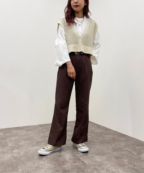 apres jour mignon(アプレジュールミニョン)の「2WAYジャガードビスチェ【ZOZOTOWN限定アイテム】(ベスト・レディース・アイボリー/グリーン系その他/ブルー系その他・X-LARGE/フリー)」の18枚目の写真