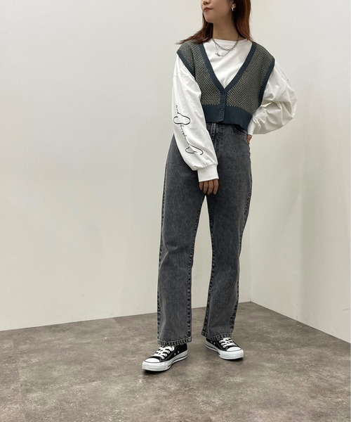 apres jour mignon(アプレジュールミニョン)の「2WAYジャガードビスチェ【ZOZOTOWN限定アイテム】(ベスト・レディース・アイボリー/グリーン系その他/ブルー系その他・X-LARGE/フリー)」の20枚目の写真