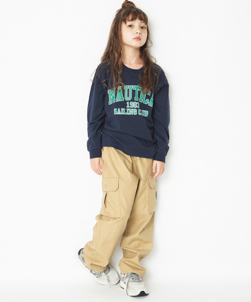 NAUTICA(ノーティカ)の「【NAUTICA/ノーティカ】カーゴロングパンツ(その他パンツ・キッズ・カーキ/ベージュ/ネイビー・150cm/140cm/120cm/130cm)」の4枚目の写真