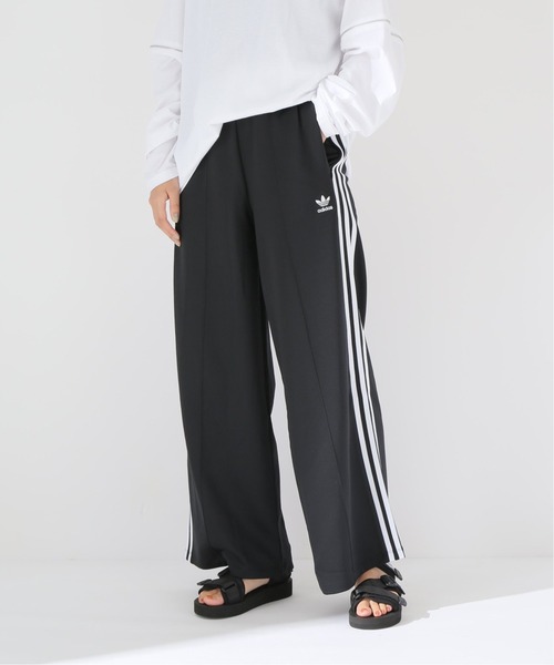 adidas ブラック ワイドパンツ 3本ライン セール】【ADIDAS / アディダス】3line ワイドパンツ（その他