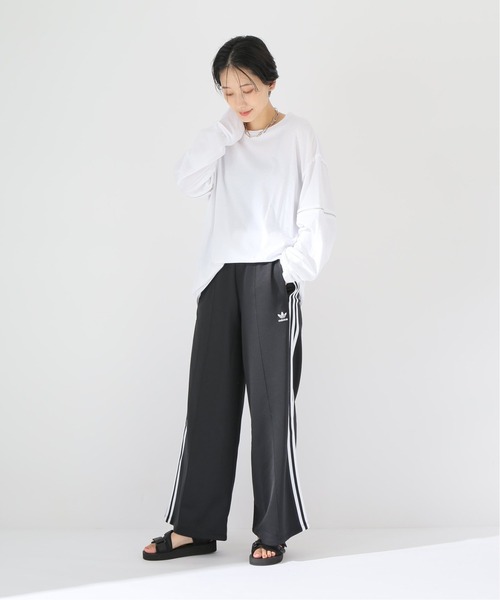 最終価格★新品★adidas ブラック ワイドパンツ 3本ライン 2way セール】【ADIDAS / アディダス】3line ワイドパンツ（その他