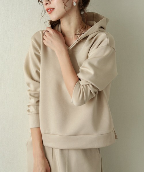 La-gemme（ラジェム）の「ダンボール セットアップ（セットアップ・レディース・ベージュ/ダークグレー/ブラック/ライトブラウン/グリーン/ブラウン/ラベンダー/グリーン系その他/ブルー・M/L）」の18枚目の写真