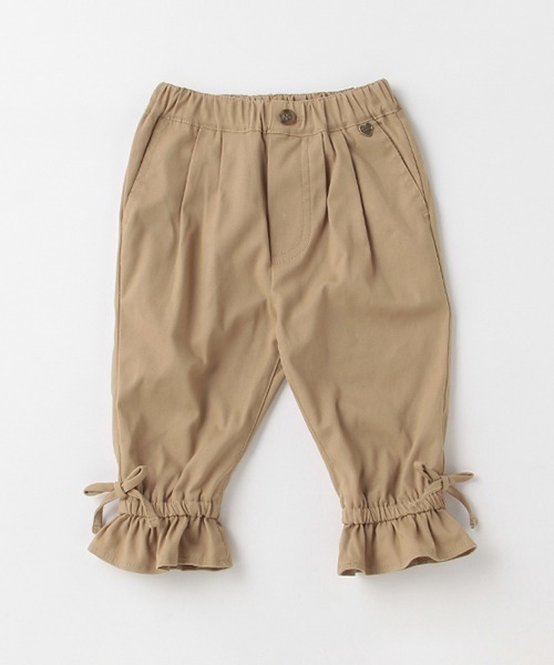 petit main(プティマイン)の「【リンク】裾フリルタックストレッチパンツ(その他パンツ・キッズ・カーキ/ブラック/ライトベージュ・120cm/90cm/100cm/130cm/110cm)」の3枚目の写真